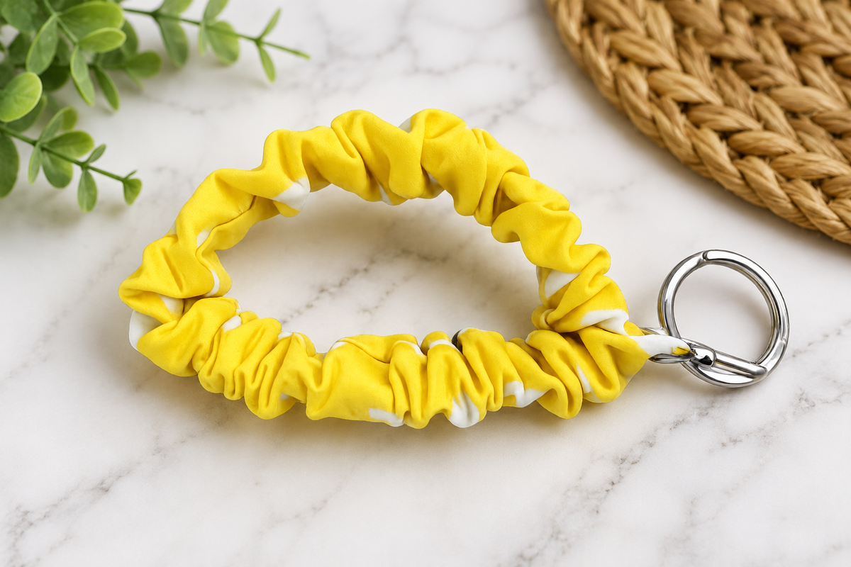 Scrunchie Wristlet Keychain